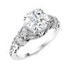 Image 2 : Natural 0.96 CTW Diamond Solitaire Ring 18K White Gold