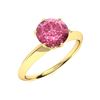 Image 2 : Natural 1.06 CTW Tourmaline Solitaire Ring 18K Yellow Gold