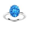 Image 1 : Natural 3.09 CTW Topaz Solitaire Ring 14K White Gold