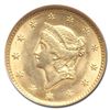 Image 2 : 1849 $1 Liberty Gold Small Head Closed Wreath MS-63 NGC