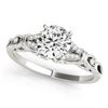 Image 1 : Natural 1.2 ctw Diamond Solitaire Ring 14k White Gold