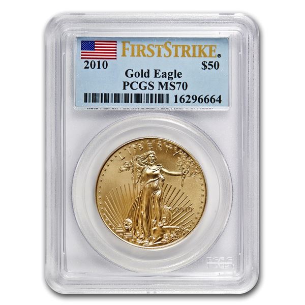 2010 1 oz Gold American Eagle MS-70 PCGS (FS)