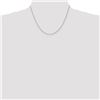 Image 2 : 14k WG 1.30 mm Machine-made Rope Chain Necklace - 18 in.