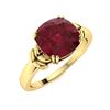 Image 2 : Natural 1.52 CTW Ruby Solitaire Ring 18K Yellow Gold
