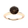 Image 1 : Natural 1.41 CTW Smoky Quartz Solitaire Ring 14K Rose Gold