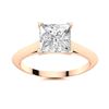 Image 1 : Natural 0.68 CTW Topaz Solitaire Ring 18K Rose Gold