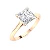 Image 2 : Natural 0.68 CTW Topaz Solitaire Ring 18K Rose Gold