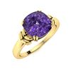 Image 2 : Natural 1.22 CTW Amethyst Solitaire Ring 14K Yellow Gold