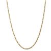 Image 1 : 14k Yellow Gold 3.00 mm Flat Figaro Chain - 28 in.