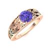 Image 2 : Natural 1.02 CTW Pink Sapphire Solitaire Ring 14K Rose Gold