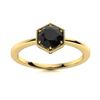 Image 1 : Natural 0.71 CTW Onyx Solitaire Ring 14K Yellow Gold