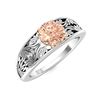 Image 2 : Natural 0.71 CTW Morganite Solitaire Ring 14K White Gold