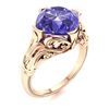 Image 2 : Natural 2.87 CTW Tanzanite Solitaire Ring 14K Rose Gold