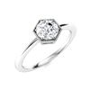 Image 2 : Natural 0.82 CTW Diamond Solitaire Ring 18K White Gold