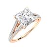 Image 2 : Natural 1.82 CTW Diamond Solitaire Ring 18K Rose Gold