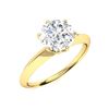 Image 2 : Natural 1.52 CTW Diamond Solitaire Ring 18K Yellow Gold