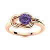 Image 1 : Natural 0.61 CTW Iolite Solitaire Ring 14K Rose Gold