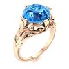 Image 2 : Natural 2.86 CTW Topaz Solitaire Ring 14K Rose Gold