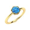 Image 2 : Natural 1.05 CTW Topaz Solitaire Ring 14K Yellow Gold