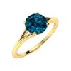Image 2 : Natural 1.06 CTW Topaz Solitaire Ring 18K Yellow Gold