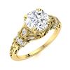 Image 2 : Natural 1.15 CTW Diamond Solitaire Ring 14K Yellow Gold