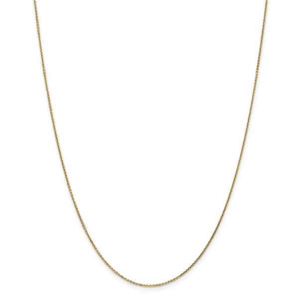 14k Gold .95 mm Diamond-cut Cable Chain Necklace - 24 in.