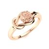 Image 2 : Natural 1.21 CTW Morganite Solitaire Ring 14K Rose Gold
