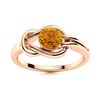Image 1 : Natural 1.05 CTW Citrine Solitaire Ring 14K Rose Gold