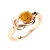Image 2 : Natural 1.05 CTW Citrine Solitaire Ring 14K Rose Gold