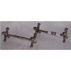 PAIR OF EDINBURGH SILVER KNIFE RESTS