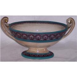 GLAZED POTTERY DOUBLE HANDLED TUREEN