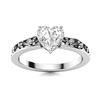 Image 1 : Natural 0.72 CTW Diamond Solitaire Ring 18K White Gold