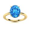 Image 1 : Natural 2.22 CTW Topaz Solitaire Ring 18K Yellow Gold
