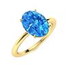 Image 2 : Natural 2.22 CTW Topaz Solitaire Ring 18K Yellow Gold