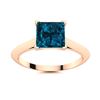 Image 1 : Natural 0.68 CTW Topaz Solitaire Ring 18K Rose Gold