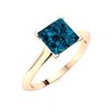Image 2 : Natural 0.68 CTW Topaz Solitaire Ring 18K Rose Gold