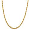 Image 2 : 14k Yellow Gold 5.4 mm Semi-Solid Rope Chain - 22 in.