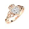 Image 2 : Natural 0.78 CTW Diamond Solitaire Ring 14K Rose Gold