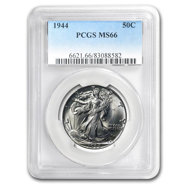 1944 Walking Liberty Half Dollar MS-66 PCGS