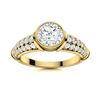 Image 1 : Natural 1.36 CTW Diamond Solitaire Ring 14K Yellow Gold