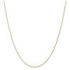 Image 1 : 14k Gold 1 mm Solid Polished Spiga Chain Necklace - 20 in.