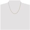 Image 2 : 14k Gold 1 mm Solid Polished Spiga Chain Necklace - 20 in.