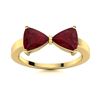 Image 1 : Natural 1.92 CTW Ruby Solitaire Ring 18K Yellow Gold