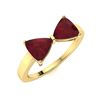 Image 2 : Natural 1.92 CTW Ruby Solitaire Ring 18K Yellow Gold