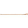 Image 1 : 14k Rose Gold 1.65 mm Solid Diamond Cut Cable Chain - 16 in.