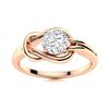 Image 1 : Natural 0.81 CTW White Sapphire Solitaire Ring 14K Rose Gold
