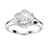 Image 1 : Natural 1.32 CTW Diamond Solitaire Ring 18K White Gold