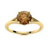 Image 1 : Natural 1.01 CTW Brown Diamond Solitaire Ring 14K Yellow Gold