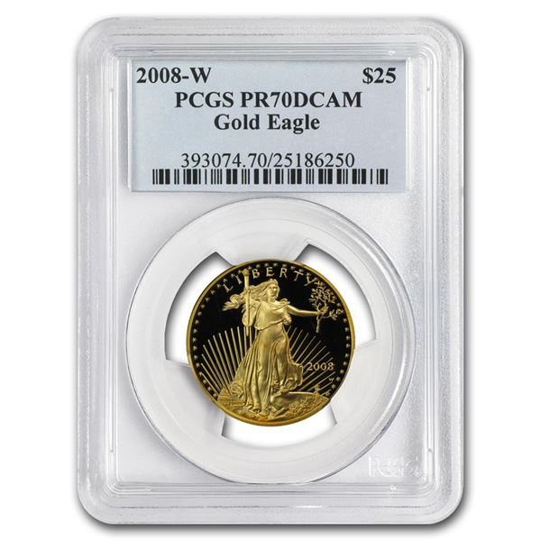 2008-W 1/2 oz Proof Gold American Eagle PR-70 PCGS