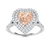 Image 1 : Natural 1.09 CTW Morganite & Diamond Engagement Ring 14K White Gold